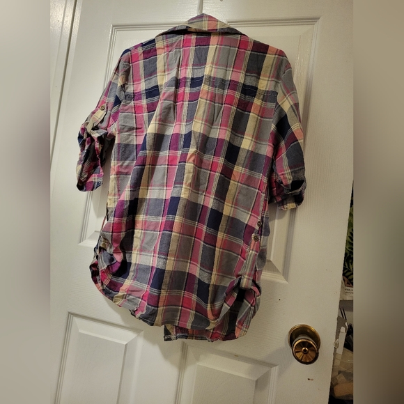 Mei Na Paid Button Down Shirt size 8 - Picture 4 of 6